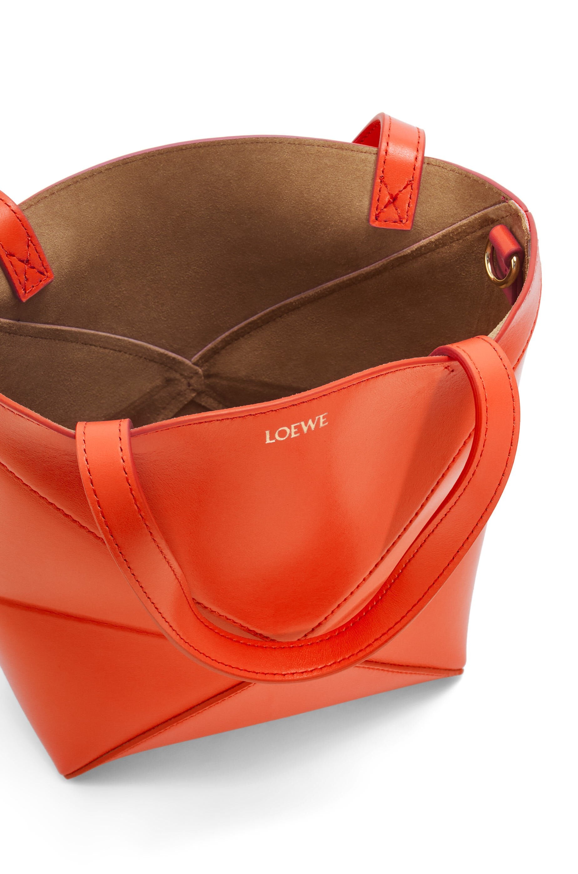 Puzzle Fold Tote Mini Naranja | Loewe