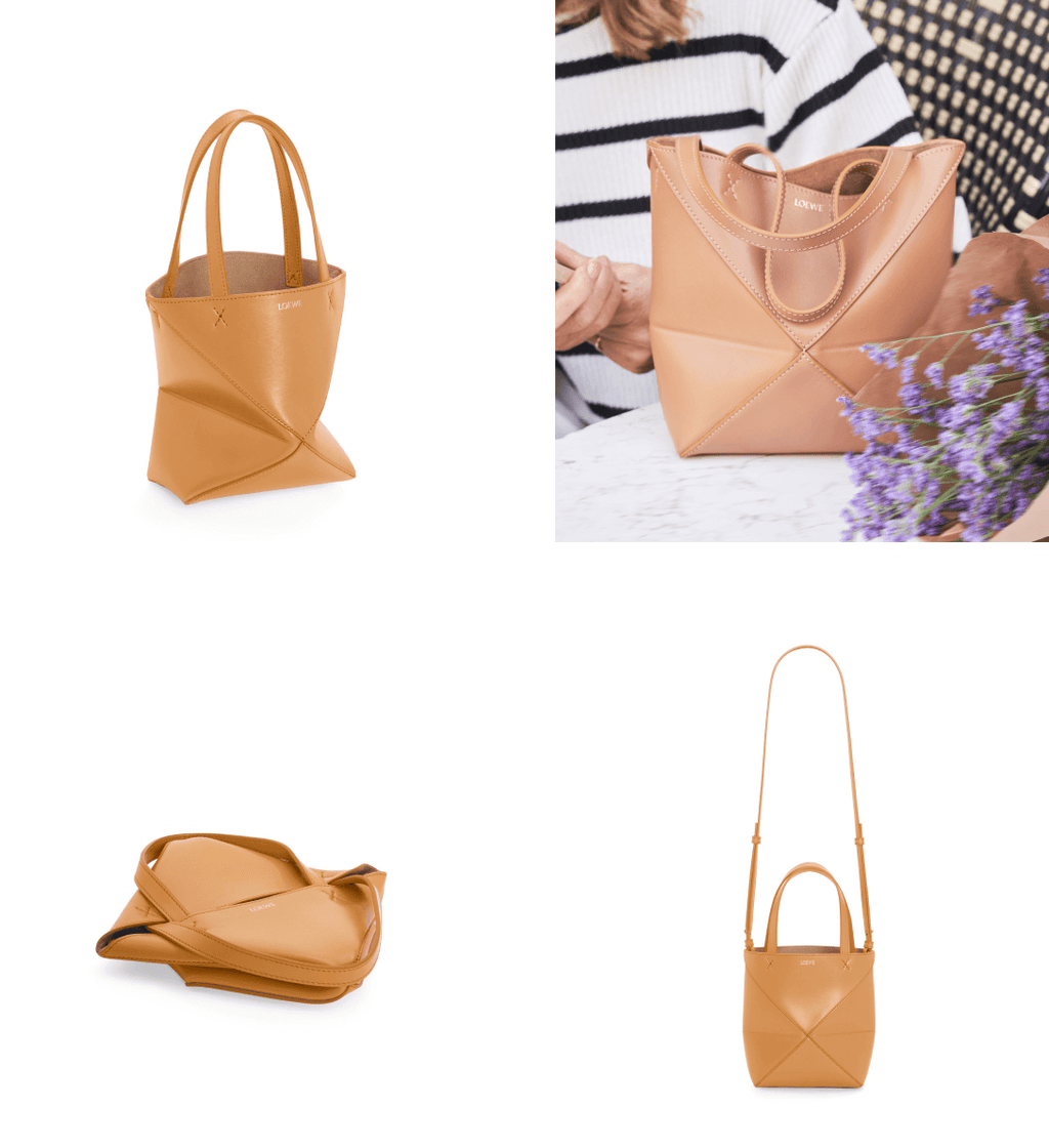 Puzzle Fold Tote Mini Marrón | Loewe