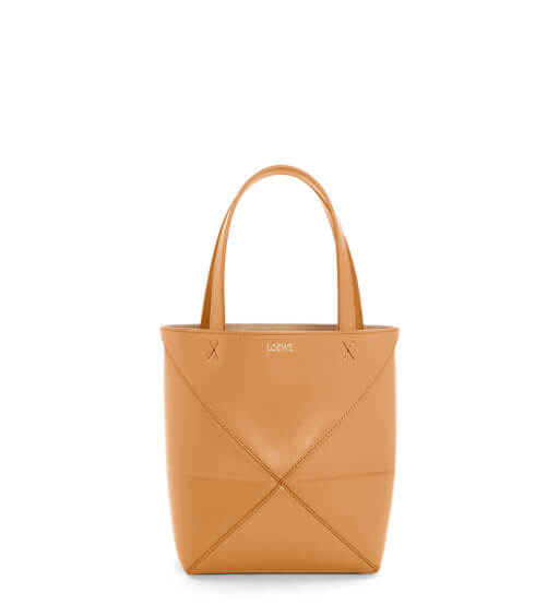 Bolso Puzzle Fold Tote Mini Marrón de Loewe