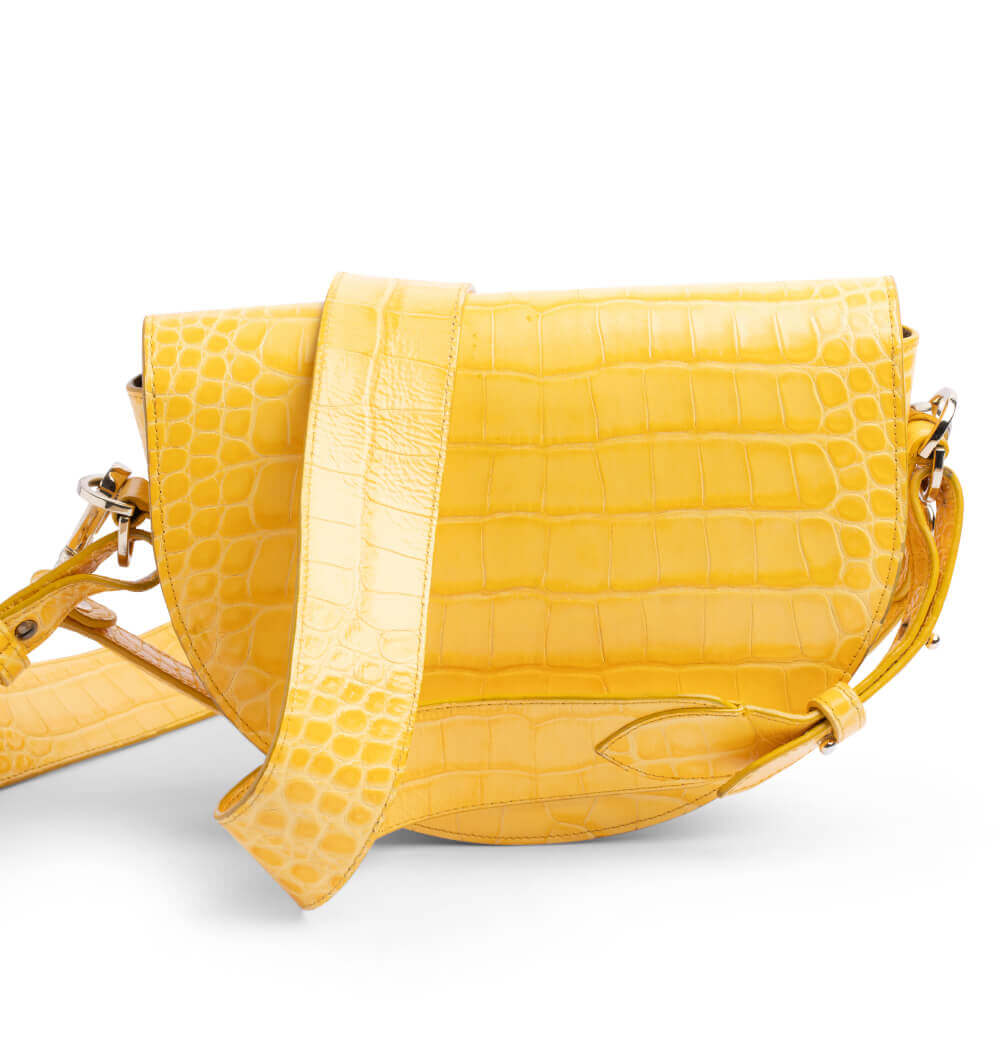 Saddle Coco Bag Mostaza | Leandra