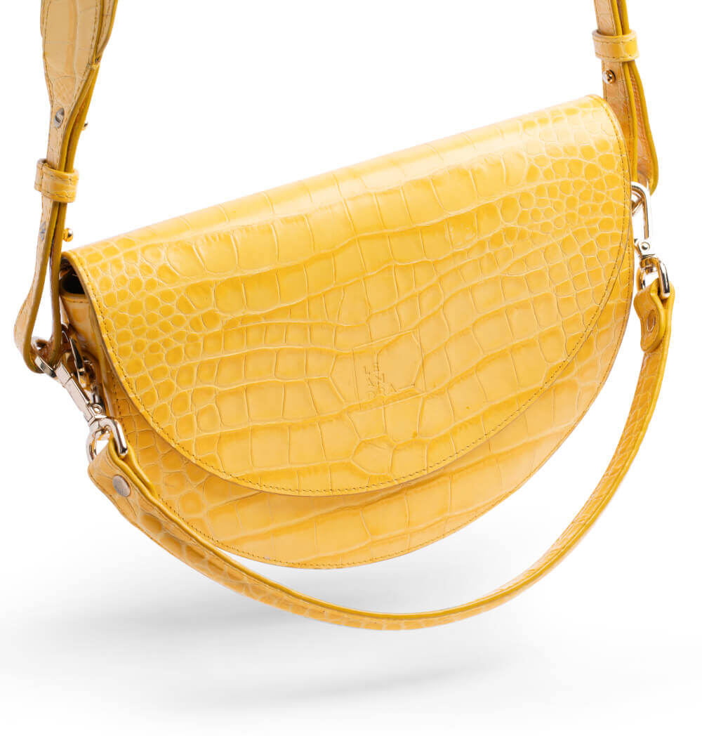 Saddle Coco Bag Mostaza | Leandra