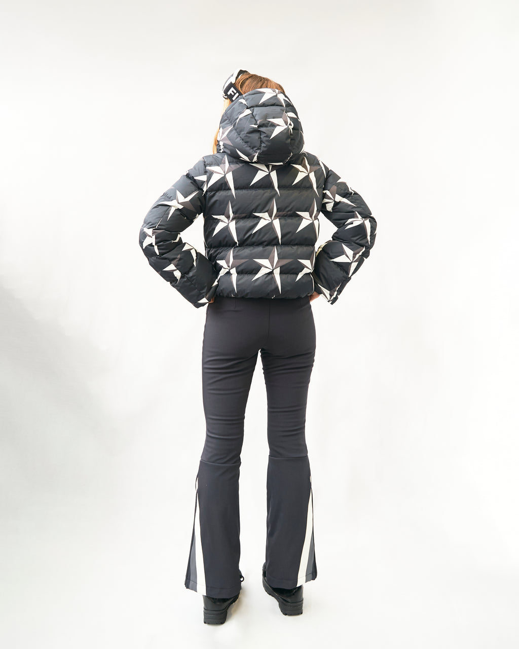 Pantalón Mid Rise Chevron Flare | Perfect Moment