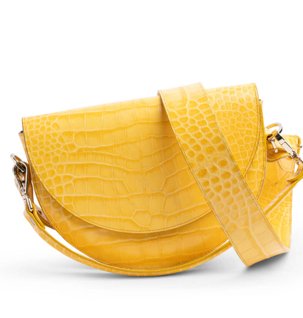 Saddle Coco Bag Mostaza | Leandra